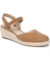 Lifestride Pilar Slingback Espadrille Platform Wedge Sandal In Brown