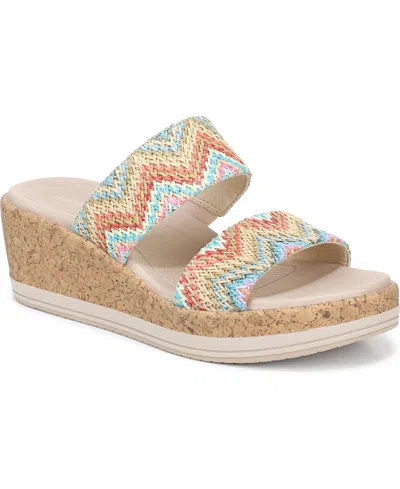 Lifestride Women's Resort Slide Wedge Sandals In Multi