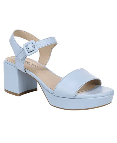 Lifestride Women's Rhythmn Platform Block Heel Sandals In Blue