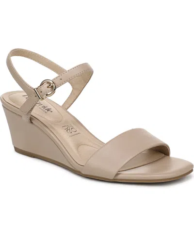 Lifestride Sawyer Slingback Wedge Sandal In Brown