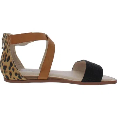 Lifestride Women's Strappy Riley Sandal In Black Leopard In Multi