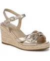 Lifestride Tahlia Wedge In Platino Gold Faux Leather