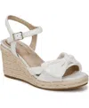 Lifestride Tahlia Wedge In White Fabric