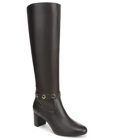 Lifestride Women's Tansy Zipper Wide Calf Tall Boots In Brown