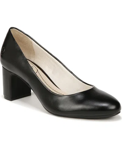 Lifestride Women's Taylor Block Heel Pumps In Black Faux Leather