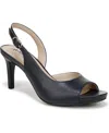 Lifestride Teller 2 Slingback In Lux Navy Faux Leather