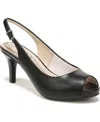 Lifestride Teller 2 Slingback In Black Faux Leather