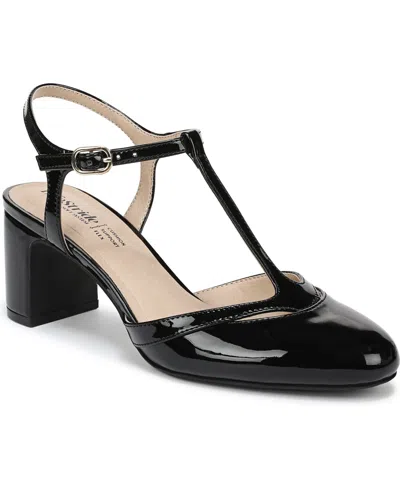 Lifestride Women's Toni T-strap Pointed Toe Pumps In Black