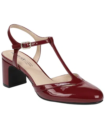 Lifestride Women's Toni T-strap Pointed Toe Pumps In Burgundy