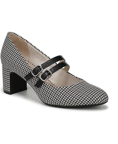 Lifestride Women's True Almond Toe Block Heel Mary Jane Pumps
