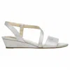 Lifestride Women's Yasmine Wedge Sandals In Metallic Silver