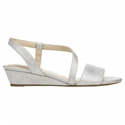 Lifestride Women's Yasmine Wedge Sandals In Metallic Silver