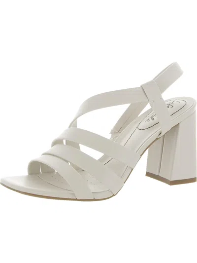 Lifestride Womens Block Heel Strappy Heels In Multi