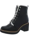 Lifestride Womens Faux Leather Faux Fur Lined Ankle Boots In Multi