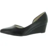 Lifestride Womens Faux Leather Wedge D'orsay Heels In Multi
