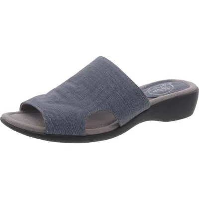 Lifestride Womens Mule Slip On Mule Sandals In Gray
