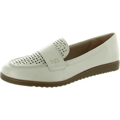 Lifestride Womens Perforated Man Made Flat Shoes In Almond Milk