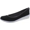 Lifestride Womens Wedge Slip On Ballet Flats In Black