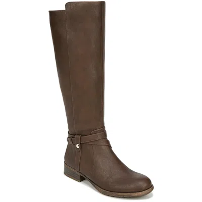 Lifestride Xtrovert Womens Wide Calf Faux Leather Knee-high Boots