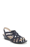 Lifestride Yung Slingback Wedge Sandal In Lux Navy