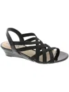Lifestride Yung Womens Patent Slingback Sandals In Black