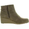 Lifestride Zariah Womens Zip Up Slip On Booties In Multi