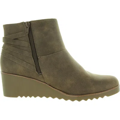 Lifestride Zariah Womens Zip Up Slip On Booties In Multi