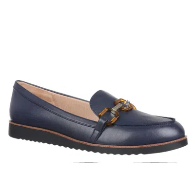 Lifestride Zee 3 Womens Chain Faux Leather Loafers In Multi