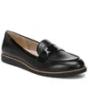 Lifestride Zee Flat Women's 11 Black Faux Leather Slip On Loafers Shoes Zpo3649 In Black