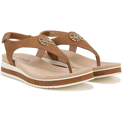 Lifestride Zeeta I8582s3201 Sandals Women's Tan Slip On Toe Post Thong Htat965 In Brown
