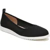 Lifestride Ziggy Womens Slip On Ballet Flats In Black