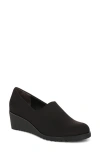 Lifestride Women's Ziva Round Toe Wedge Loafers In Black