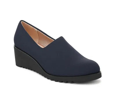 Lifestride Ziva Wedge Slipon In Blue