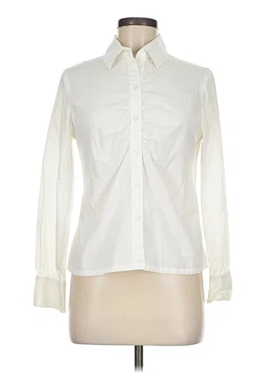 Pre-owned Lifestyle Attitude By Larry Levine Long Sleeve Button Down Shirt In White
