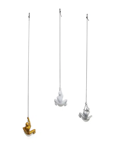 Lifestyle Brands 3pk Climbing Men Wall Art In Silver