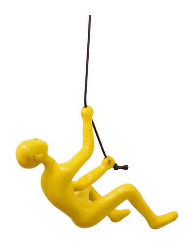 Lifestyle Brands Climbimg Man Wall Art In Yellow