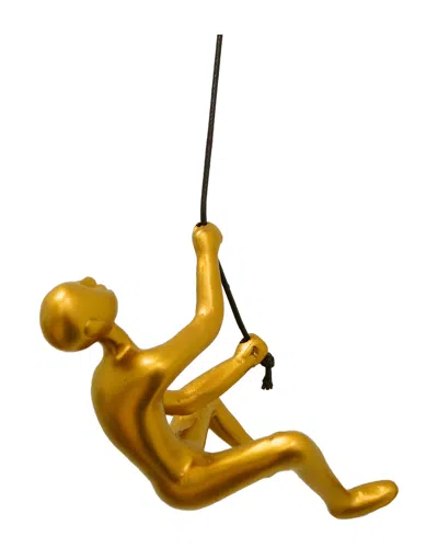 Lifestyle Brands Climbing Man Wall Art In Gold