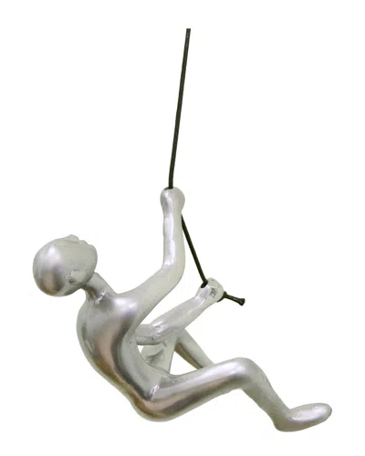 Lifestyle Brands Climbing Man Wall Art In Silver