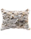 Lifestyle Brands Rabbit Fur Pillow