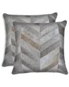 Lifestyle Brands Set Of 2 Torino Chevron Pillows