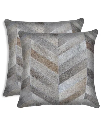 Lifestyle Brands Set Of 2 Torino Chevron Pillows