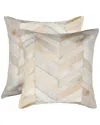 Lifestyle Brands Set Of 2 Torino Chevron Pillows