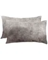 Lifestyle Brands Set Of 2 Torino Cowhide Pillows