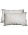 LIFESTYLE BRANDS LIFESTYLE BRANDS SET OF 2 TORINO COWHIDE PILLOWS