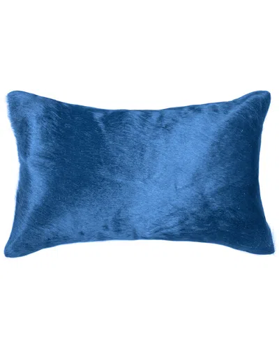 Lifestyle Brands Torino Cowhide Pillow In Blue