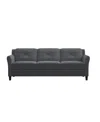 Lifestyle Solutions Harvard Sofa With Rolled Arms In Dark Gray