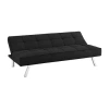 Lifestyles Carlson Serta Convertible Sofa In Black