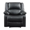 Lifestyles Pierce Faux Leather Lounger Recliner In Black