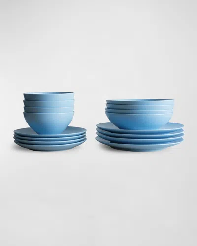 Lifetime Brands Core 16-piece Dinnerware Set In Blue