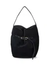 Liffner 'belted Bag' Large Bucket Bag In Black
